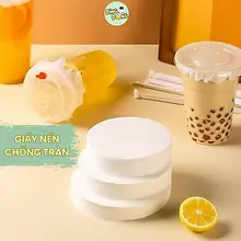 Set 500 tờ giấy cover ly giá rẻ, giấy  chống tràn ly nhựa, chống thấm, chịu nhiệt, an toàn thực phẩm, dễ dàng vận chuyển