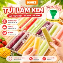 Set 100 Túi Làm Kem Dùng 1 Lần, Túi Làm Đá Siro, Sữa Chua, Nước Trái Cây An Toàn Vệ Sinh Tặng Kèm Phễu